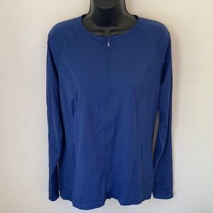 bloq uv full zip rash guard top